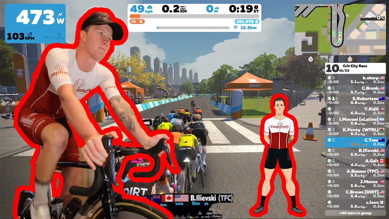 Here's how my first ZWIFT Race went...