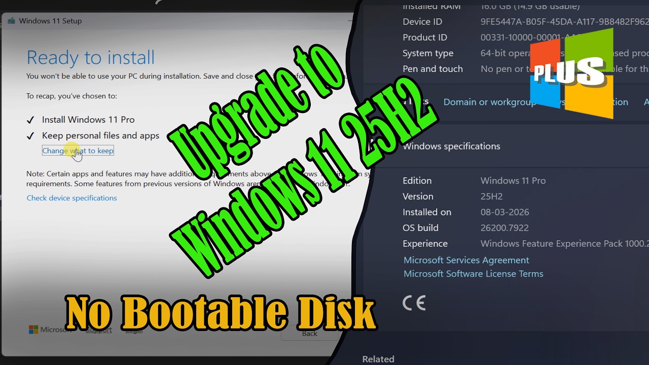 Upgrade Windows 11 to Version 25H2 Manually Using ISO