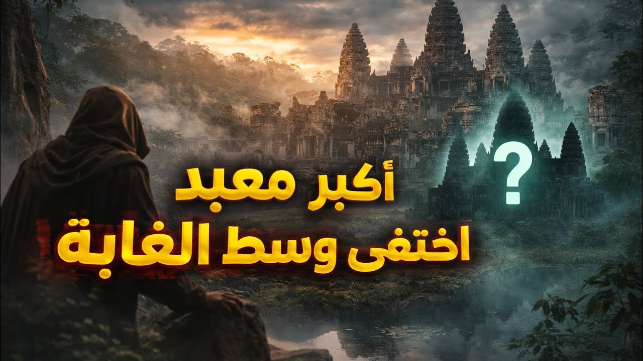 سر أكبر معبد دينى فى العالم اختفى وسط الغابة! 🌿المعبد العملاق الذى تركته حضارة كاملة! 😲