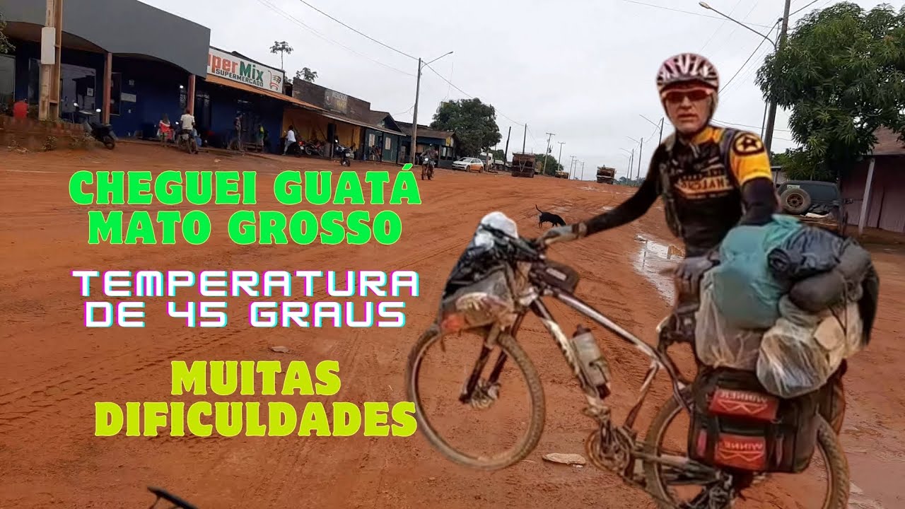 CHEGAMOS, GUATÁ TRÊS FRONTEIRA MATO GROSSO DE BICICLETA