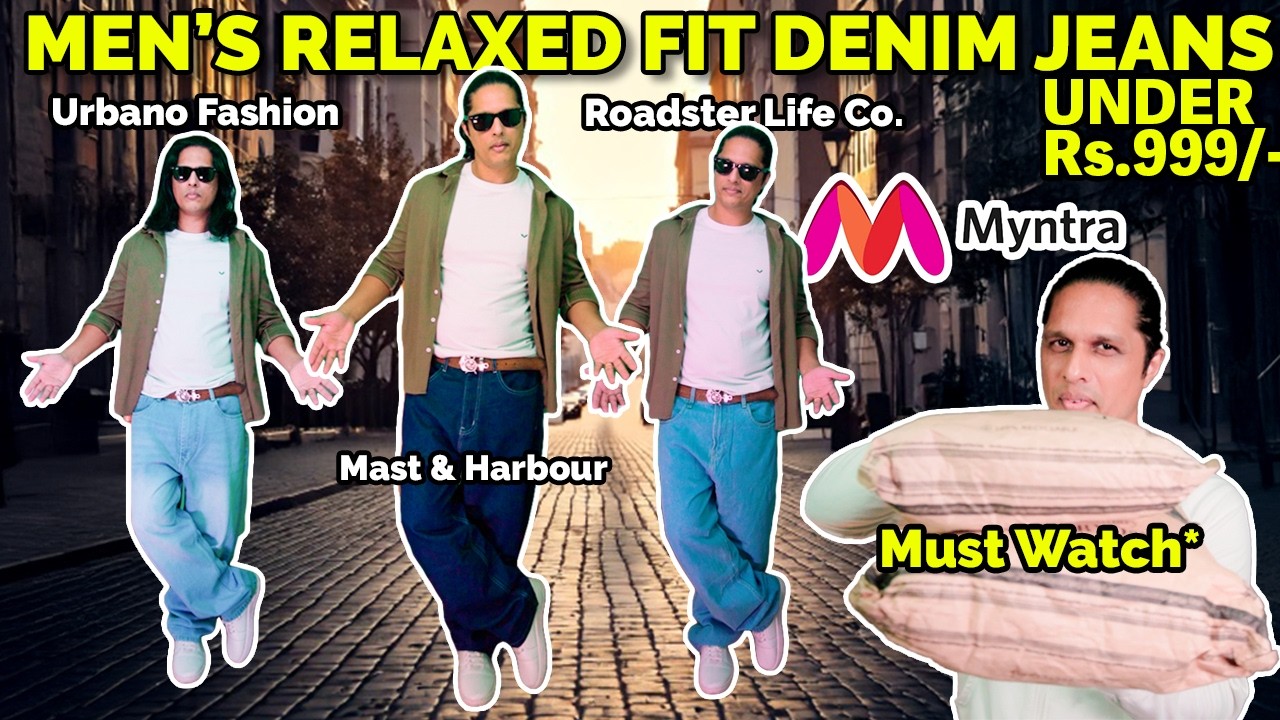 Myntra Finds🔥 Relaxed Fit Mid Rise Jeans | Honest Denim Review for Men