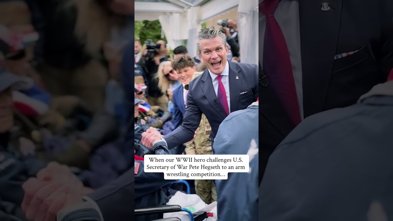 Secretary Pete Hegseth meets the heroes of World War II