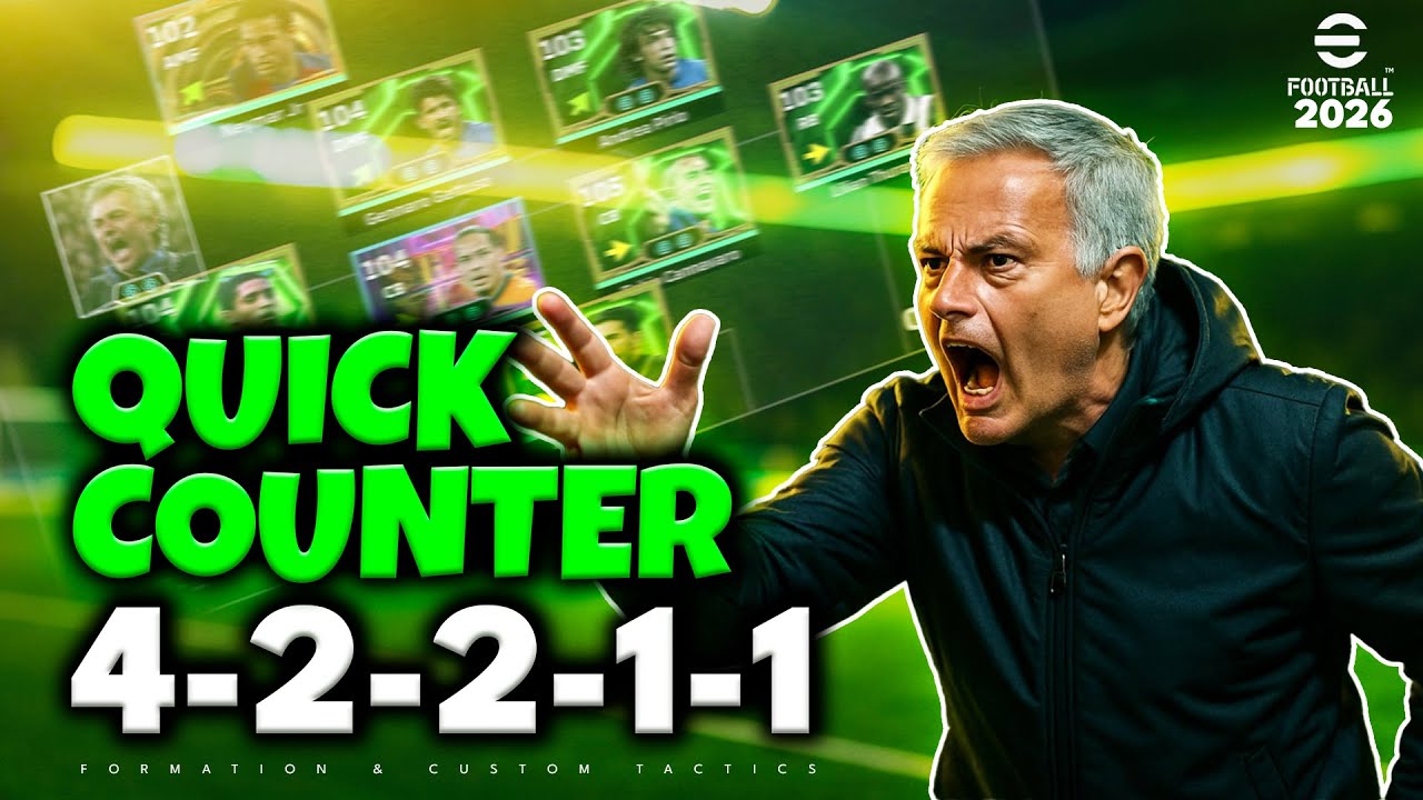 🔥 eFootball 2026 | Быстрая контратака 4-2-2-1-1 – тактика идеального баланса!