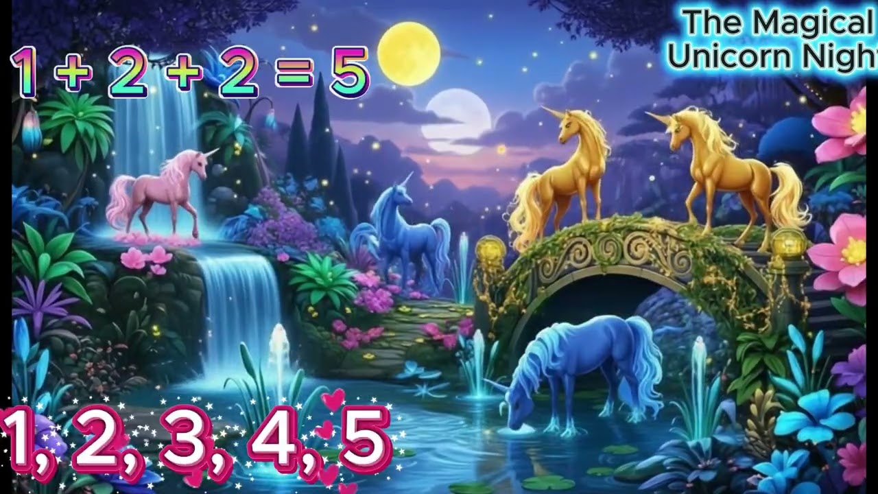 🦄Math For Genius Toddlers-A Magical Unicorn Learns Counting