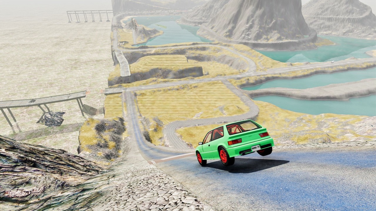 🚗💥 Extreme Car Crash Simulator – High Speed Downhill Destruction | Cars