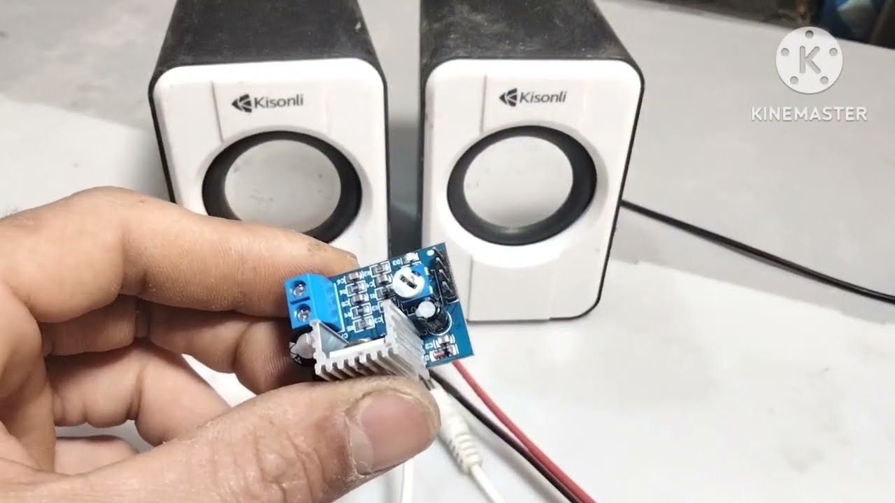 شرح طريقة تركيب دائرة صوت لسمعات الكمبيوتر  كل الخطوات بسهوله