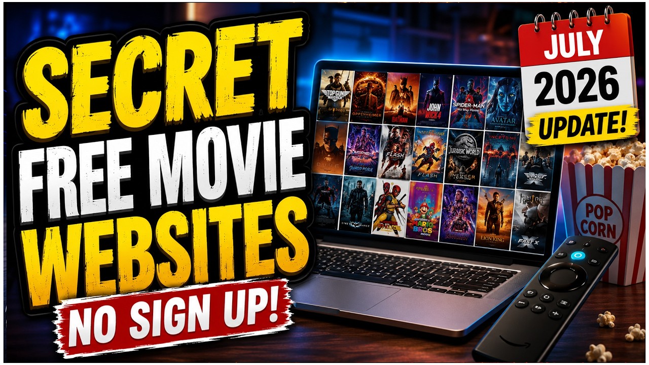 🔴Top 8 Websites to Watch FREE Movies / TV Shows (No Sign up!) 2026 Update !