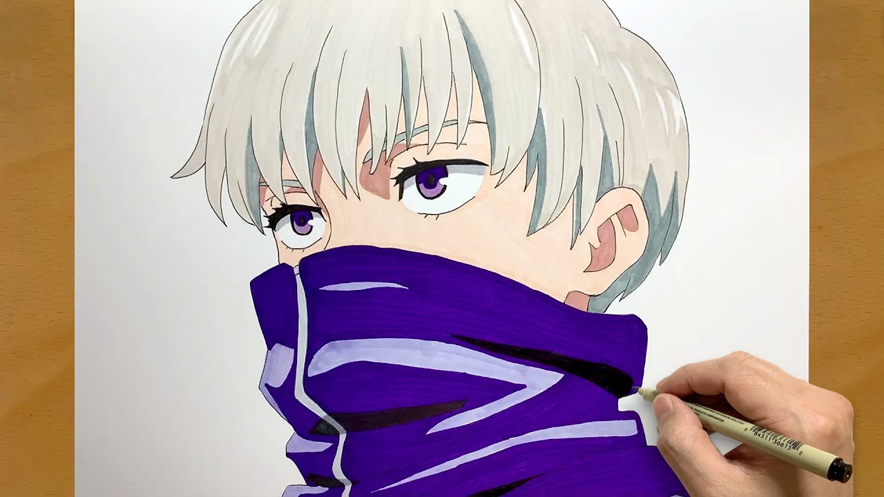 How to Draw Toge Inumaki from Jujutsu Kaisen | step by step | Draw anime | Anime Drawing | Toge