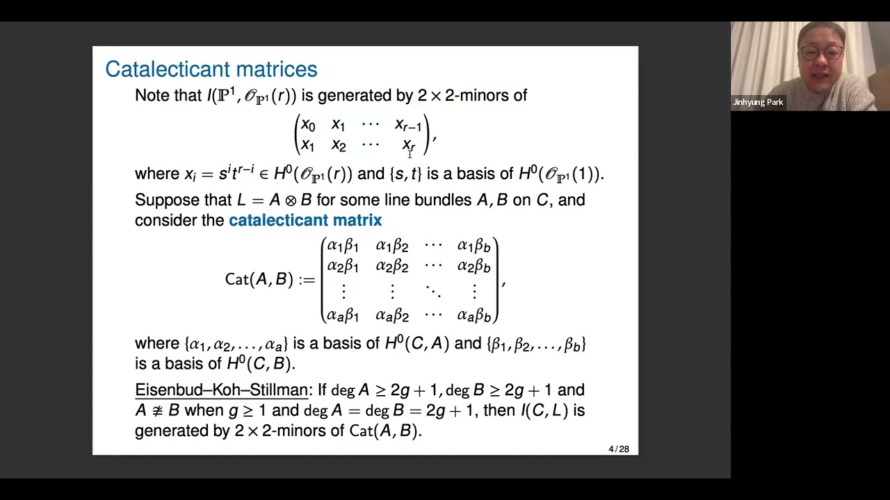 Seminar Fellowship of the Ring - Jinhyung Park (KAIST)