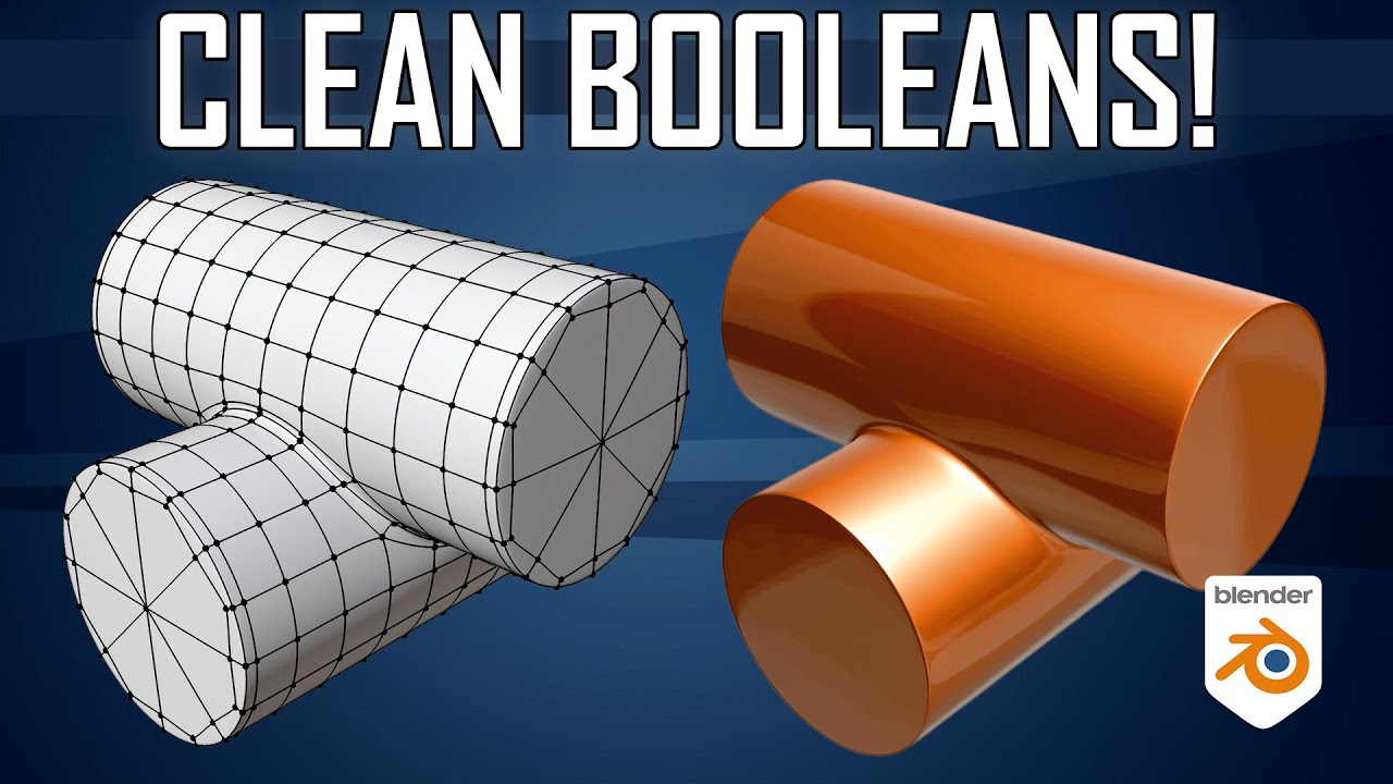 Boolean CleanUp — Освоение топологии для бесшовных соединений — Blender 4