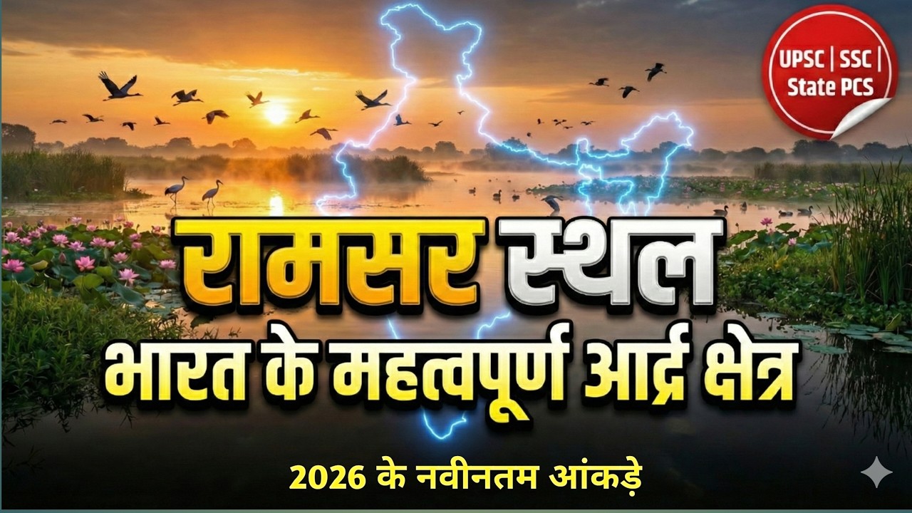 🎬 Ramsar Sites In India 2026 | Ramsar Site | रामसर स्थल | Current Affairs 2026 | Ramsar Convention 🔥