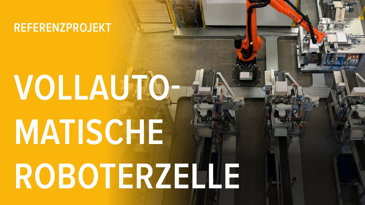 Vollautomatische Roboterzelle | Referenzprojekt Druckhaus Mainfranken