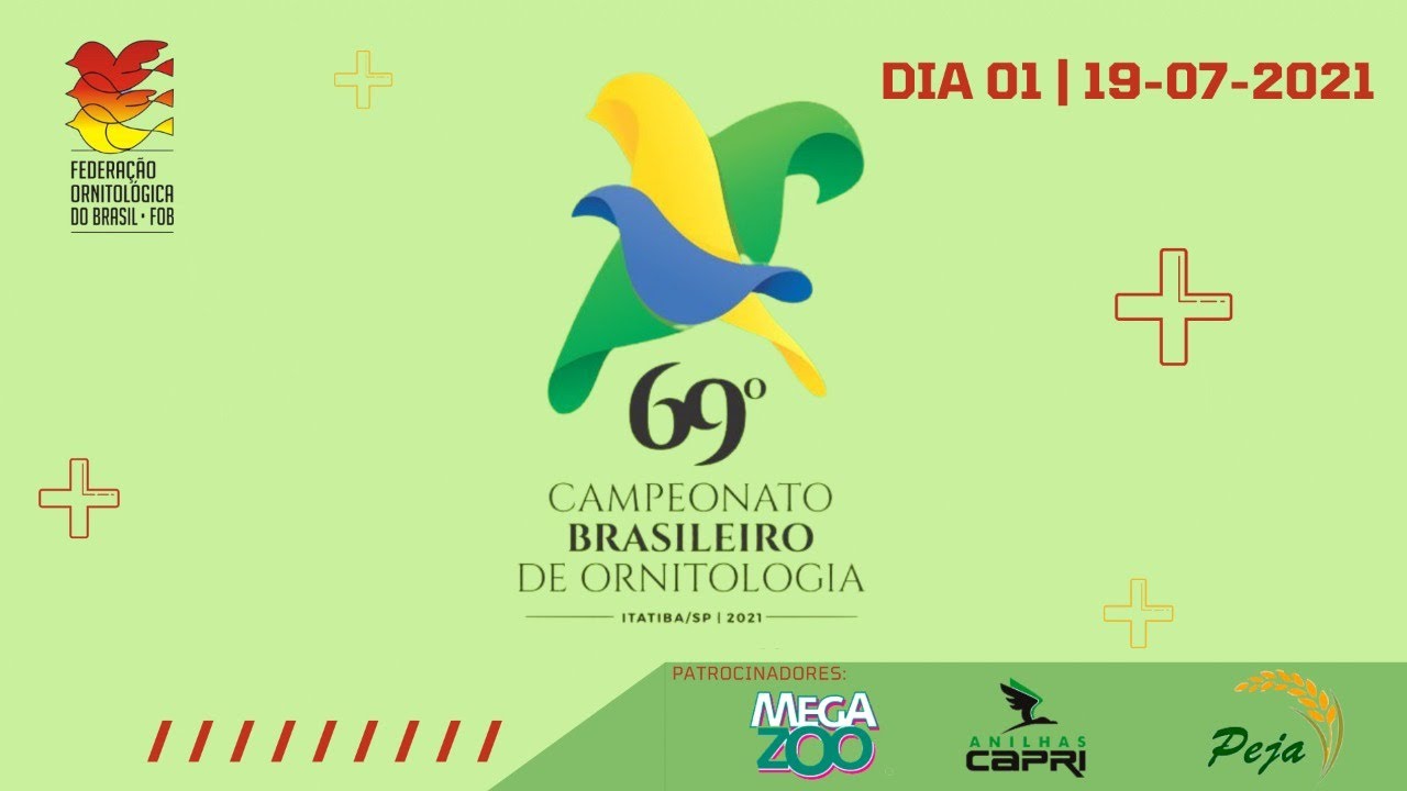 69° Campeonato Brasileiro de Ornitologia | FOB 2021 | DIA 1 |  (19/07/21)