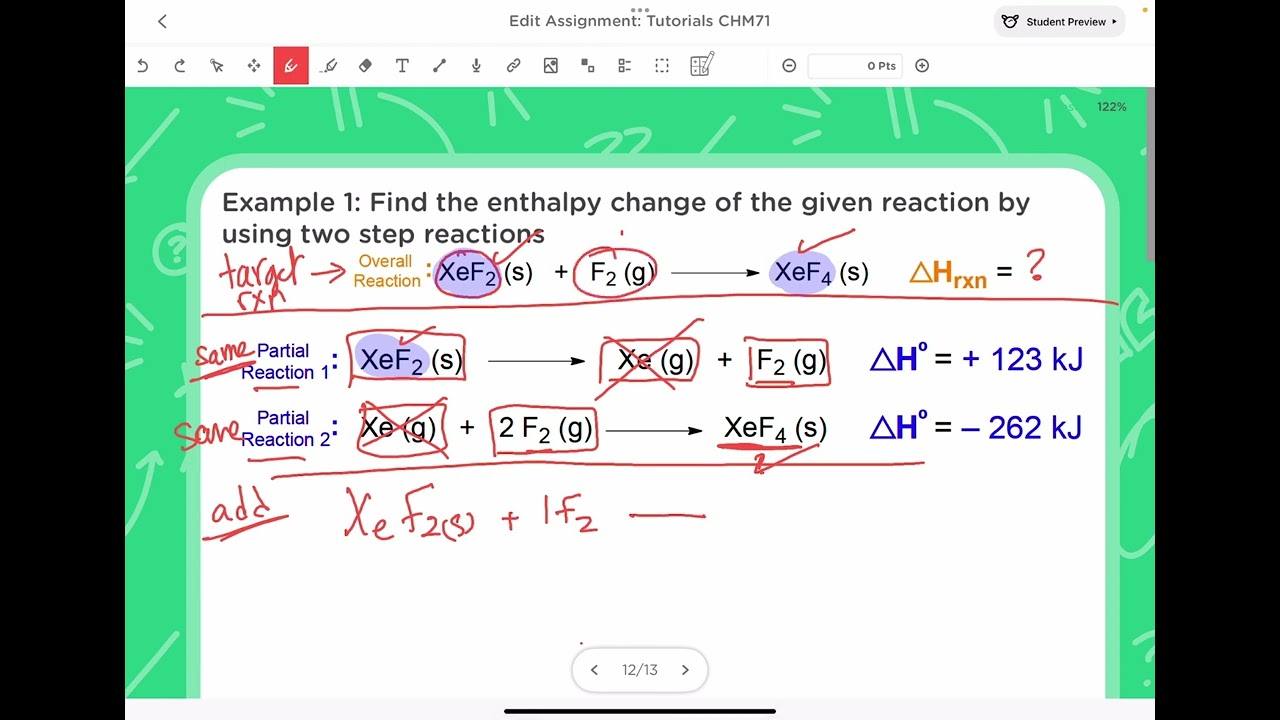 Hess's Law tutorial