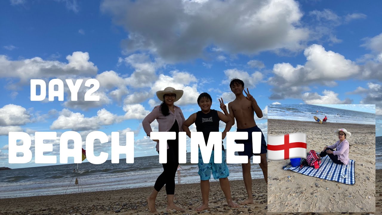 HAVING FUN SWIMMING IN THE BEACH.
