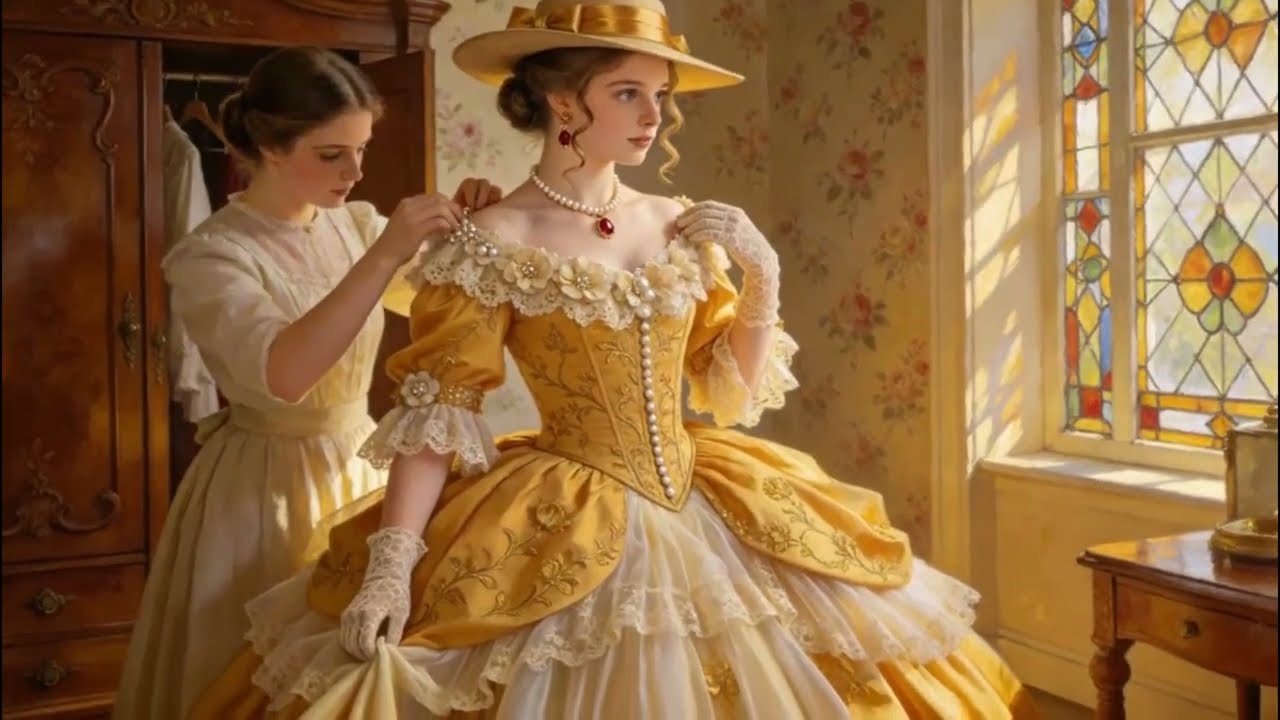Victorian Era: A Noble Lady's Dreamy Spring Garden Soir&eacute;e