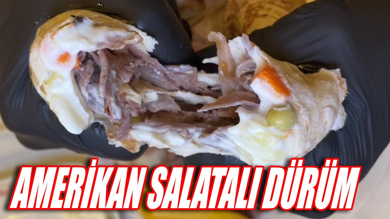 Amerikan Salatalı Et D&uuml;r&uuml;m Hazırladık !!