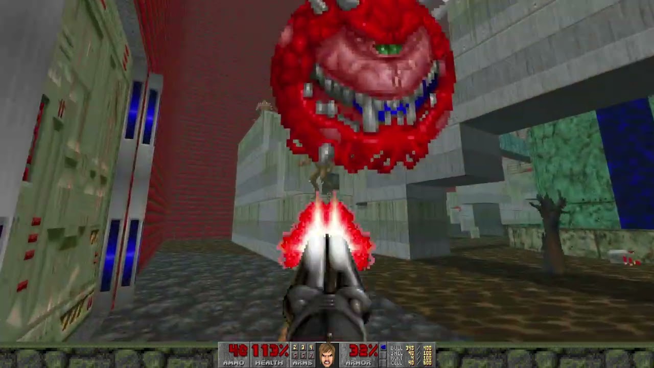 DOOM II - New Map - Demonic Inc Courtyards - UV