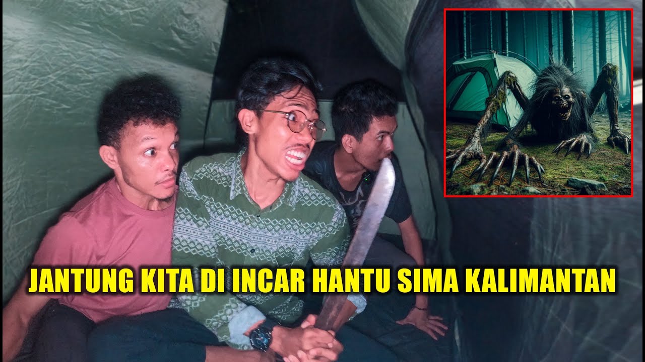 CAMPING HOROR~DI TEROR HANTU SIMA BERKELIARAN DI lUAR TENDA! AMBIL PRANG SIAP DUEL!