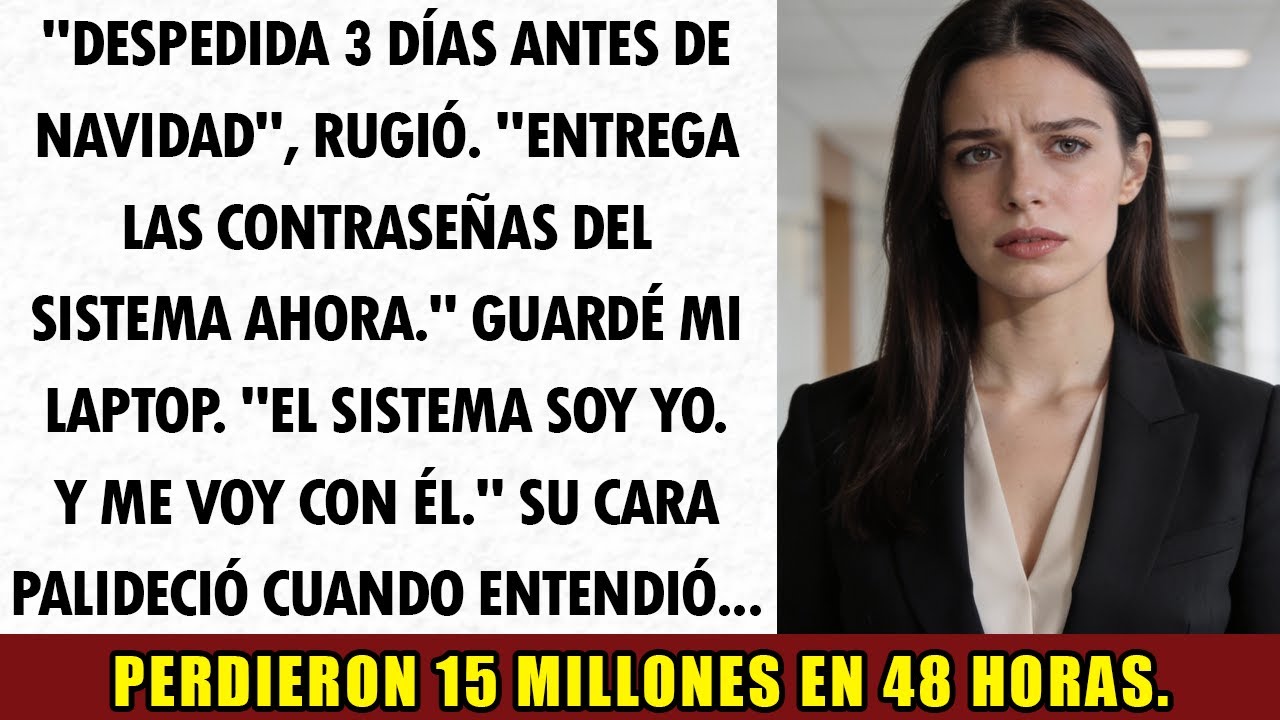 Despedida Antes de Navidad, Ella se Negó a Entregar el Sistema