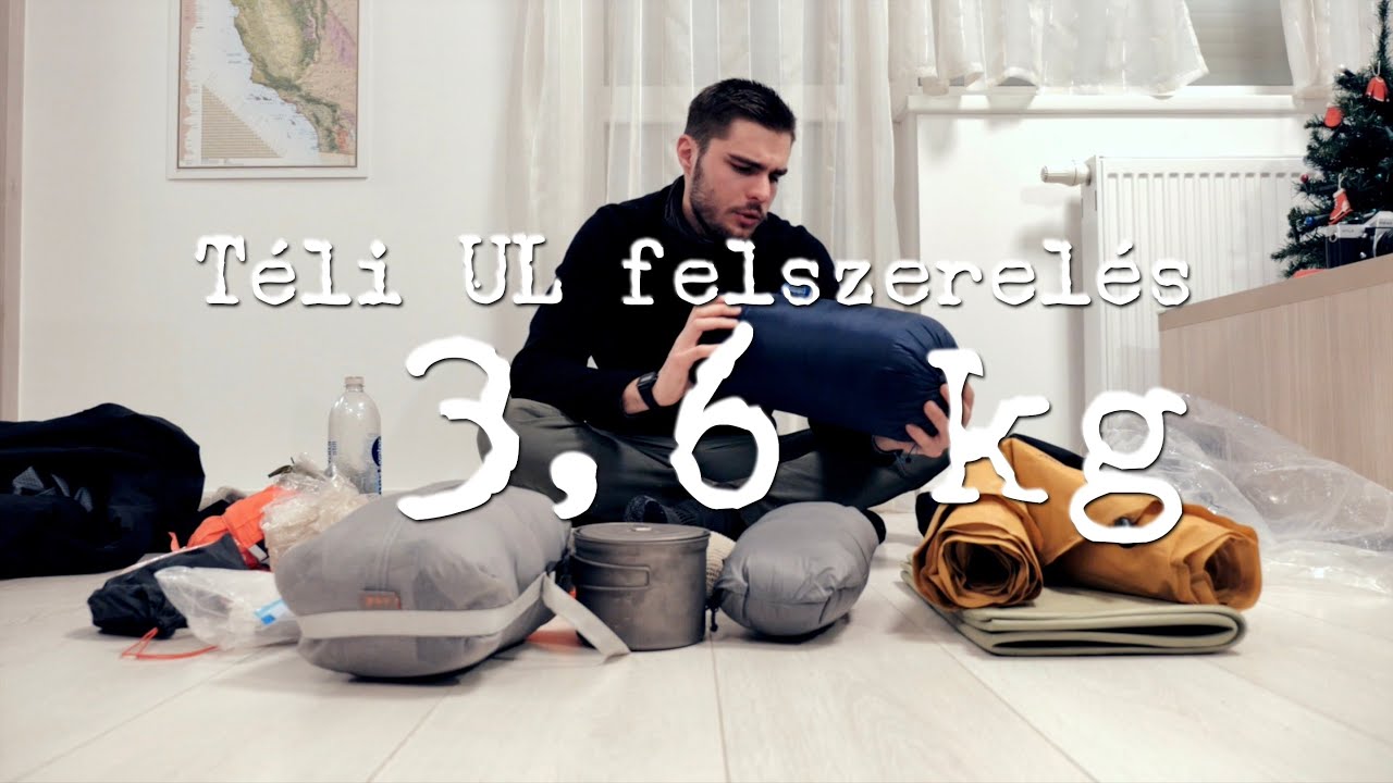 3,6kg - TÉLI SÁTRAZÓS ultrakönnyű túrafelszerelés