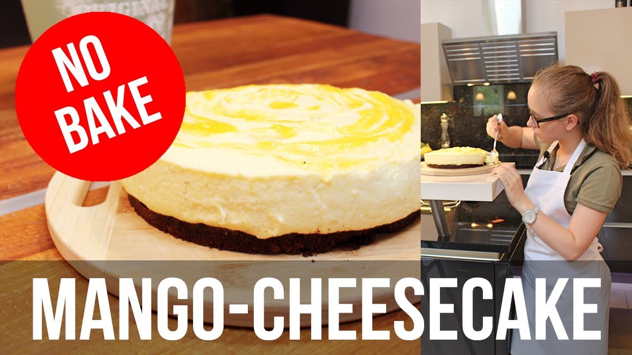 ♡ NoBake-Mango-Cheesecake ♡ schnelles Rezept ♡ BakeWithLana