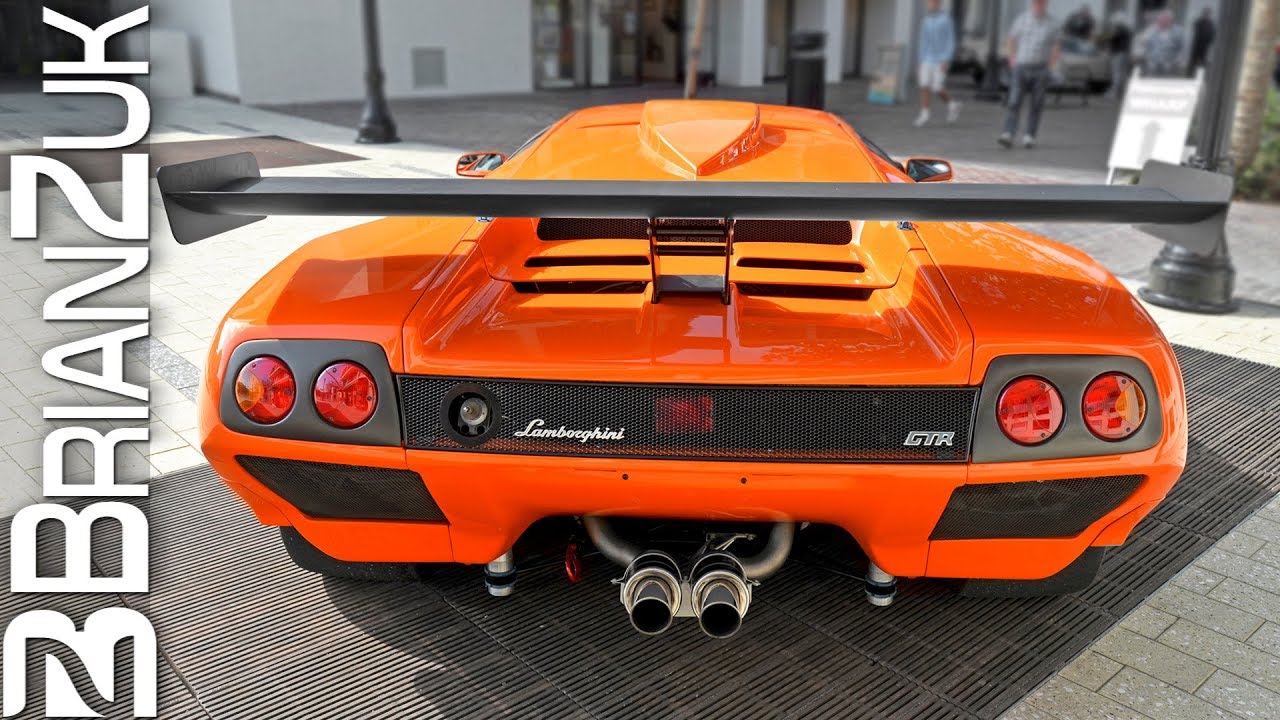 Orange Lamborghini Diablo GTR
