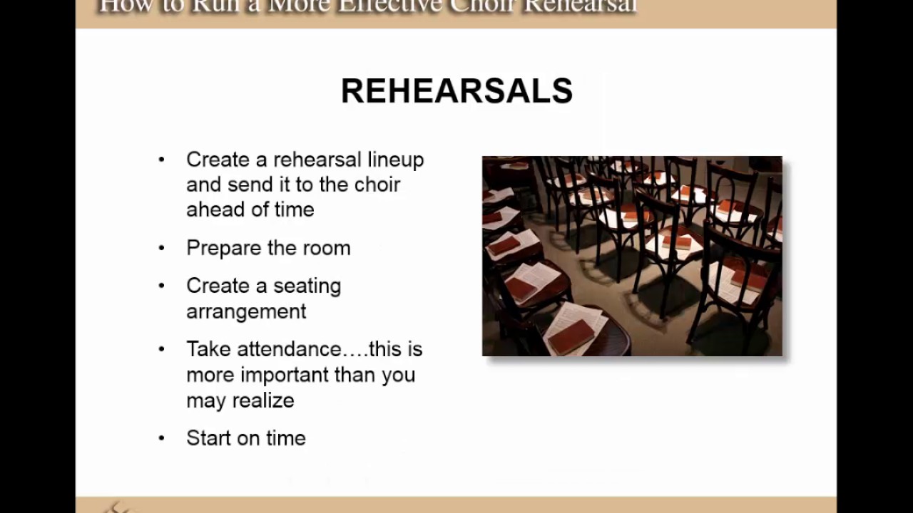 Webinar: How to Run A More Effective Choir Rehearsal