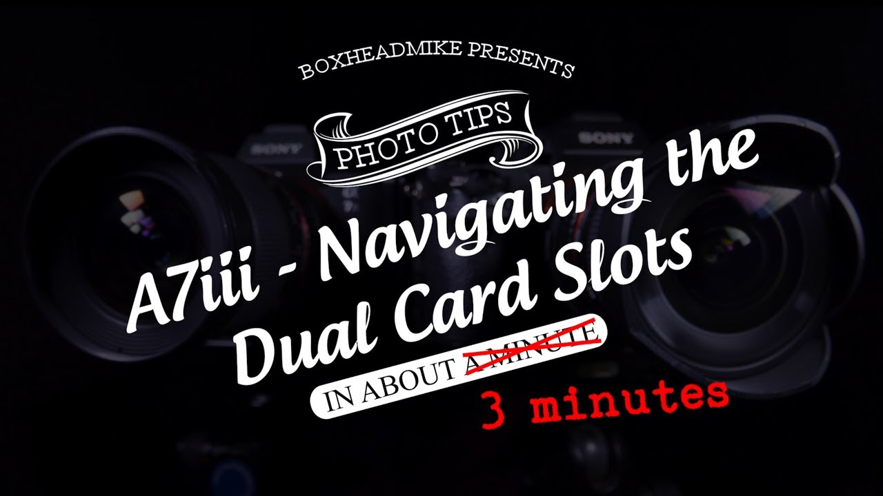 A7iii - Navigating the Dual card slots