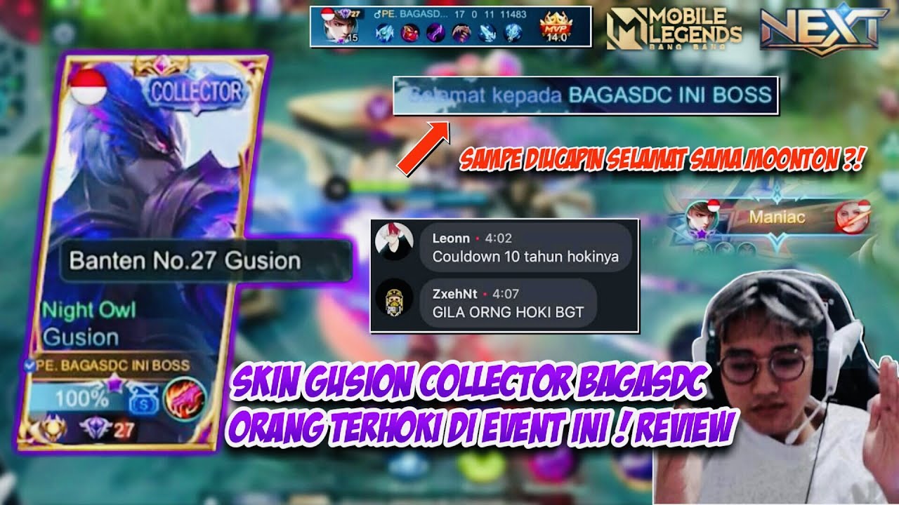 GACHA TERHOKI GUSION COLLECTOR + REVIEW BAGASDC ! MOBILE LEGENDS
