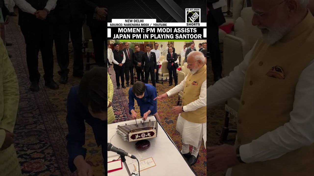 WATCH: PM Modi helps his &lsquo;Little Sister&rsquo; Japan PM Sanae Takaichi play santoor