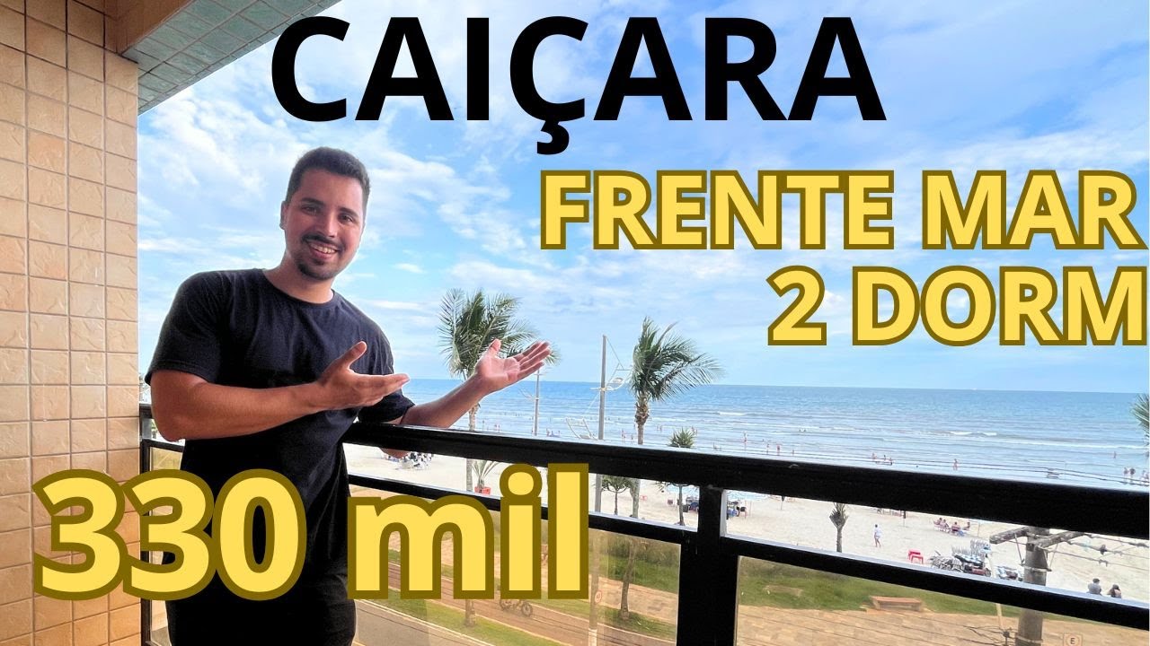 Apartamento FRENTE MAR, 2 dormitórios em Praia Grande no Caiçara