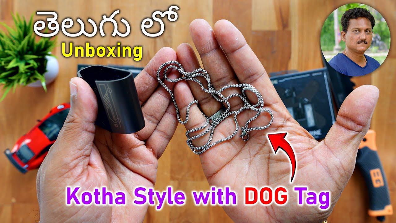 Kotha Style with DOG Tag 😱 Unboxing in Telugu...