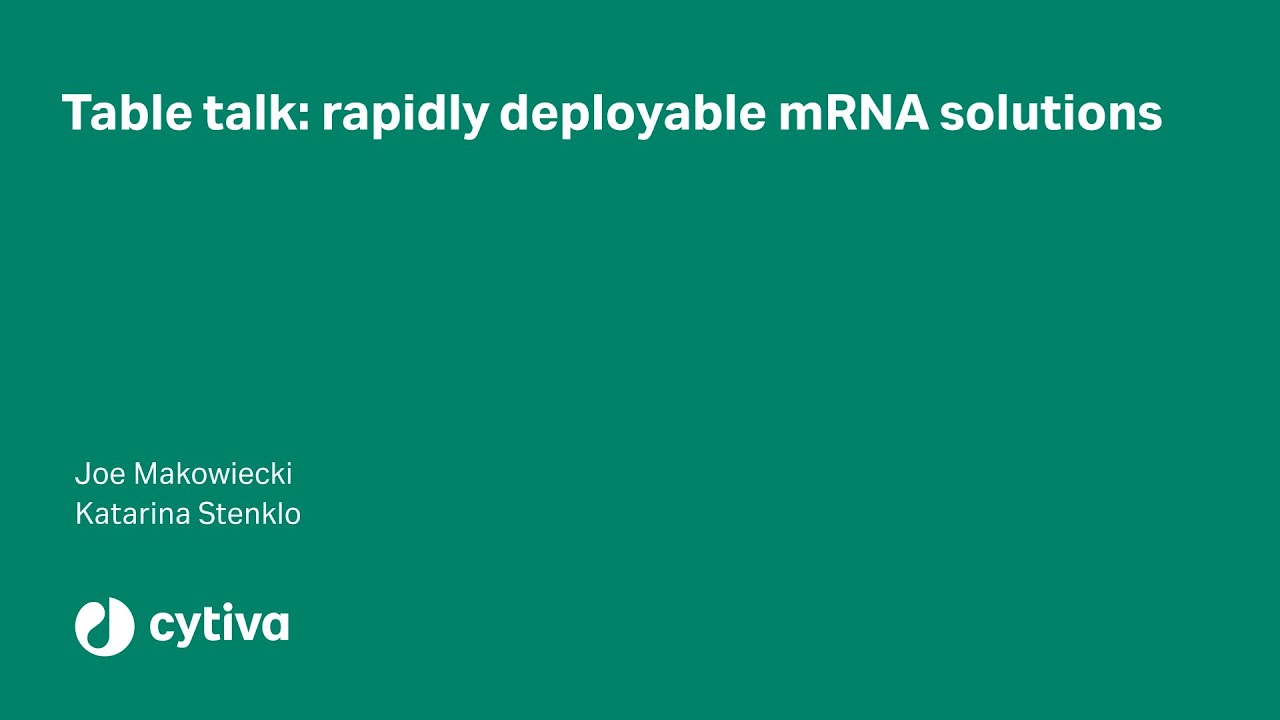Table Talk: rapidly deployable mRNA solutions