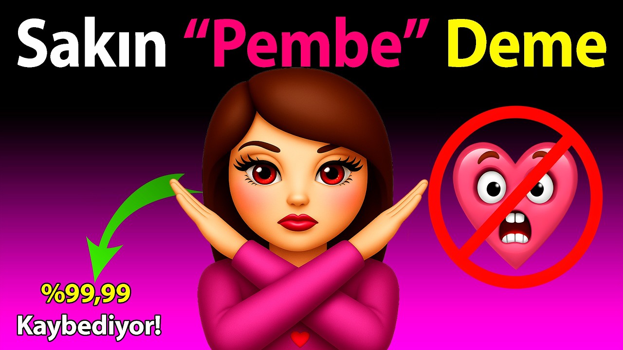 Bu videoyu izlerken “PEMBE” deme! | Çok Zor! 🙂❌
