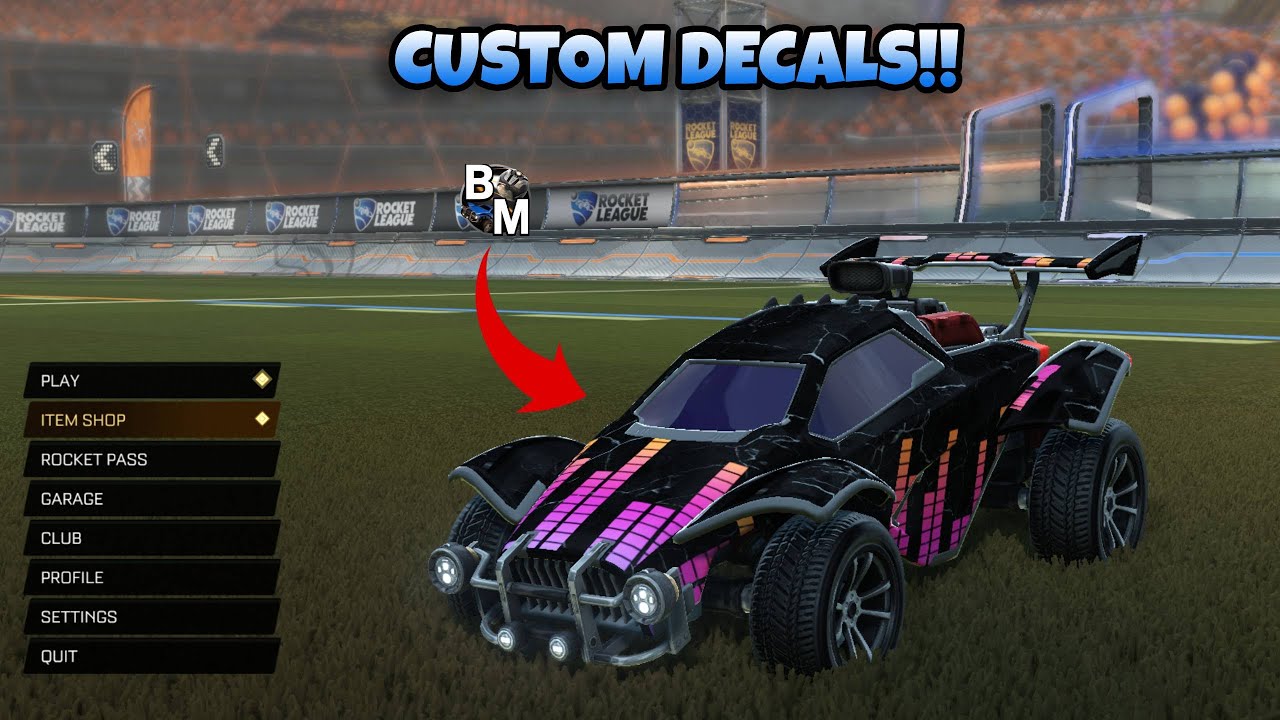 *2025* *NEW* HOW TO GET CUSTOM ROCKET LEAGUE DECALS!! | TUTORIAL (BAKKESMOD)