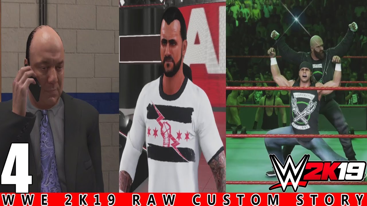 WWE 2K19 Custom Story - Hindi - CM PUNK RETURNS!! - Raw 2019 ft. DX, CM PUNK, EDGE, FINN - PART 4