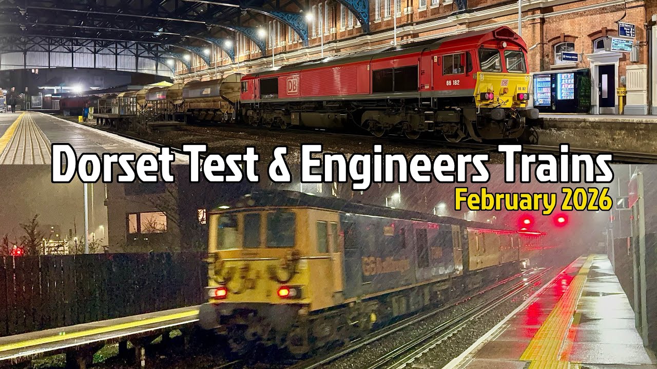 Test Trains and Engineering Trains in Dorset - Mid-February 2026