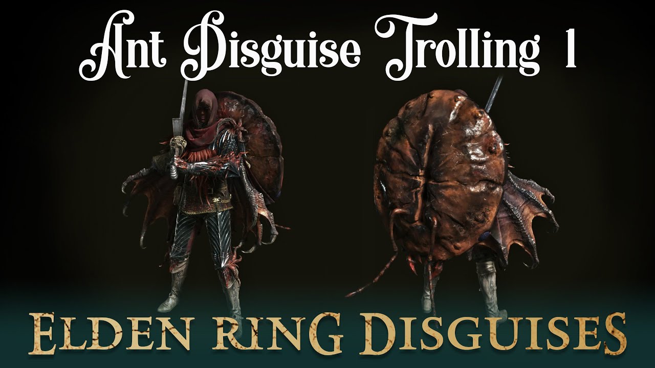 I disguised myself as an ANT to fool invaders! (Elden Ring Trolling)