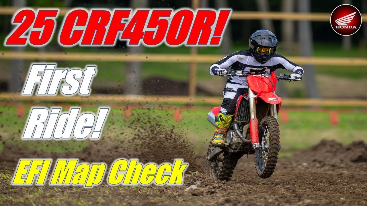Первая поездка на Honda CRF450R 2025 года. Проверка карты двигателя: возвращаемся к CRF350!