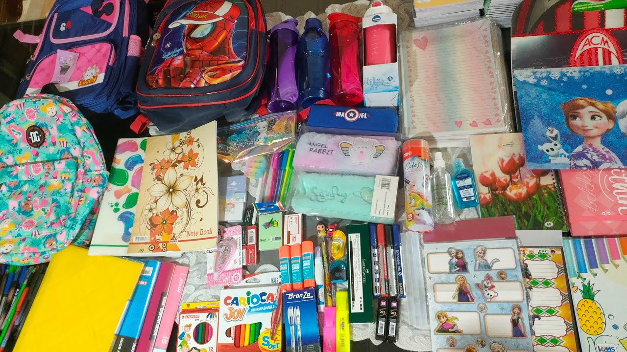 مشتريات المدرسة بالاسعار.هاتى الأساسيات بس واتعلمى توفري Back to school