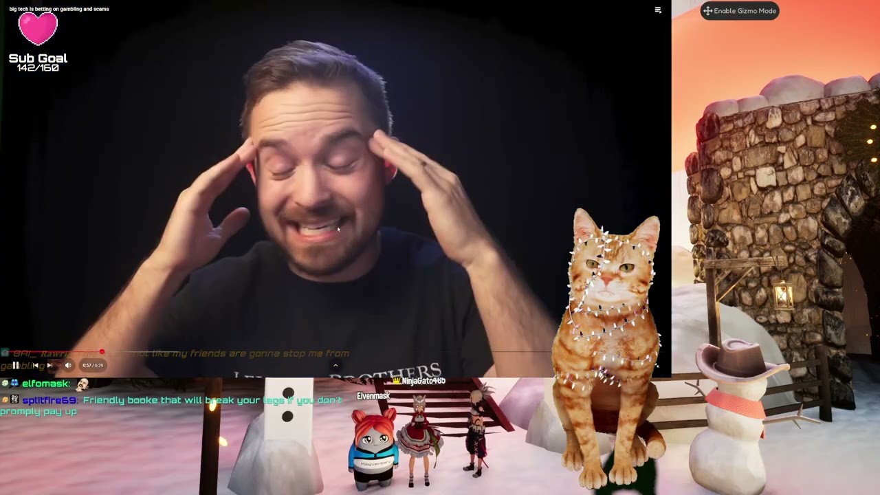 GAMBA ON YOUR DEBT!?! #cat  #orangetabby  #vtuber  #coffeezilla