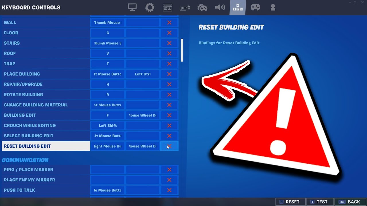⚠️ DO NOT CHANGE KEYBINDS AFTER THIS PATCH! ⚠️