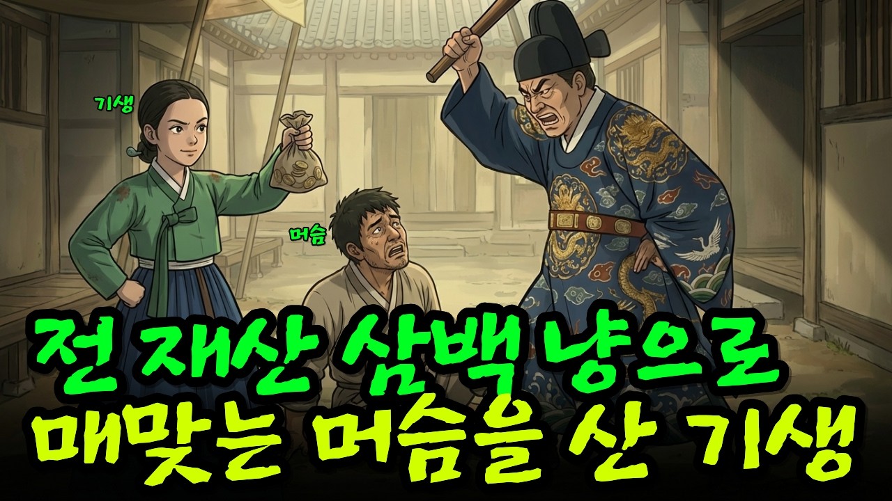전 재산 삼백 냥으로 매맞는 머슴을 산 기생의 결말 (실화) 야담ㅣ민담ㅣ설화ㅣ전설ㅣ조선야담ㅣ옛날이야기ㅣ오디오북ㅣ수면ㅣ잠잘때ㅣ권성징악ㅣ효도