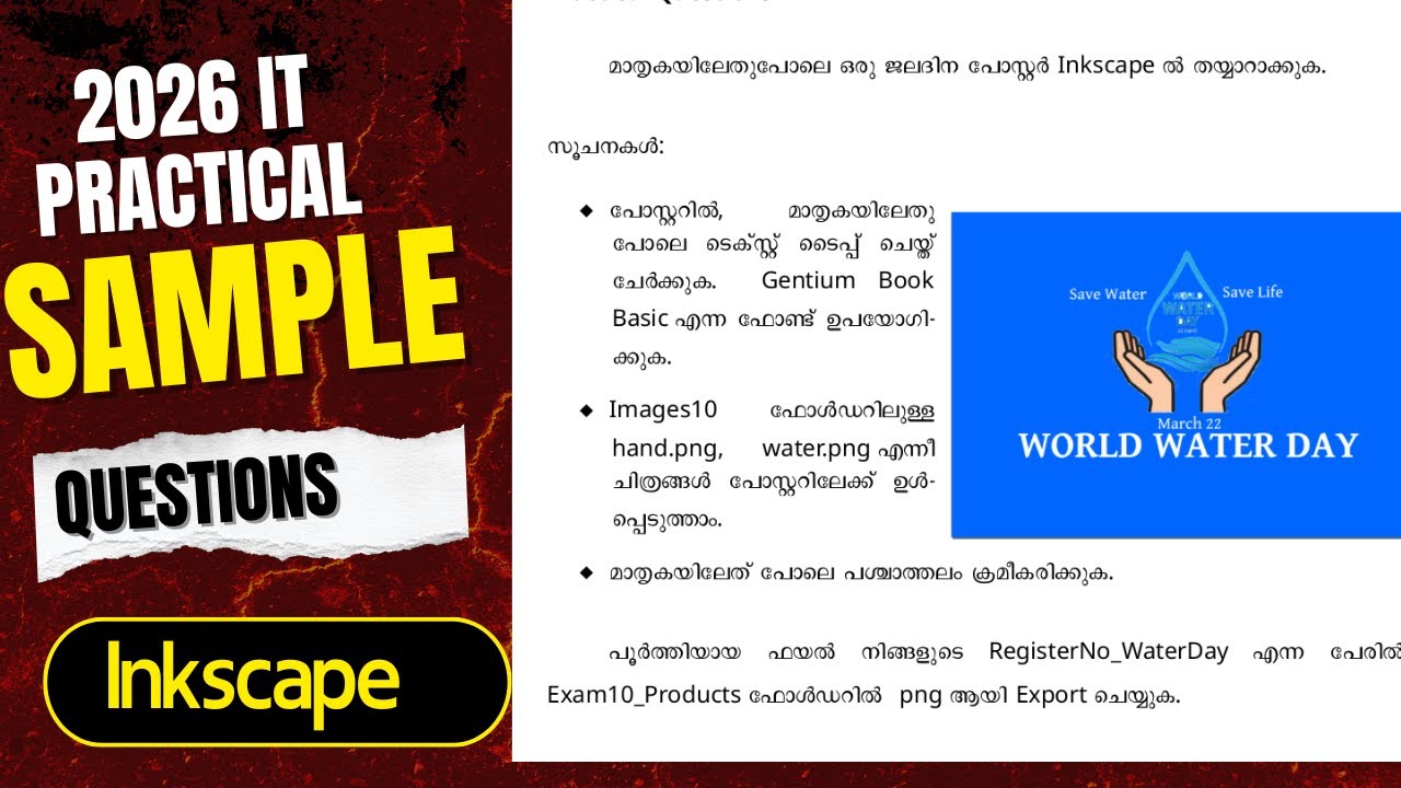 SSLC IT Model Sample Questions |  Inkscape 2