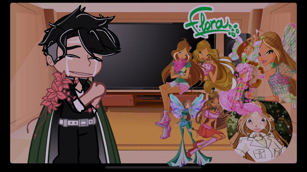 Hashiras react to Y/n as Gyomei’s little sister || 2/5 || Y/n as Flora || REPOST ||Winx Club ||
