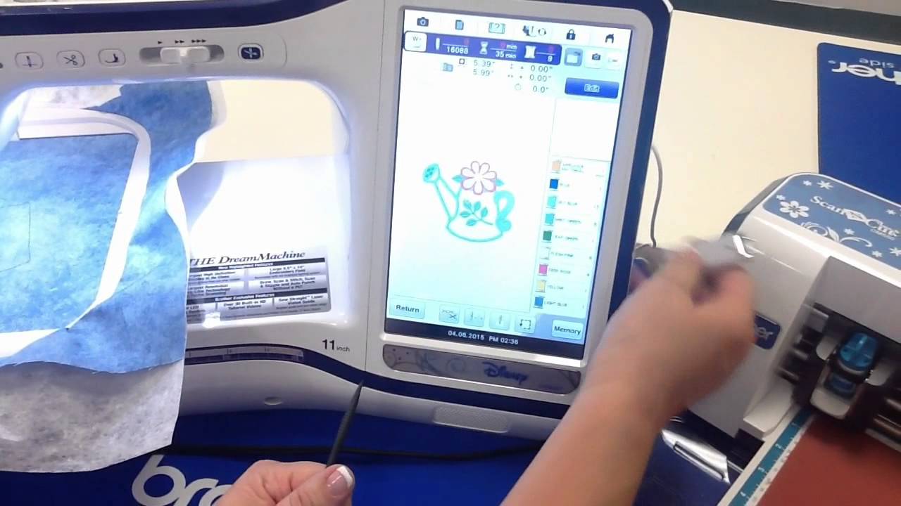Scan and Cut and Brother Embroidery, Dream Machine