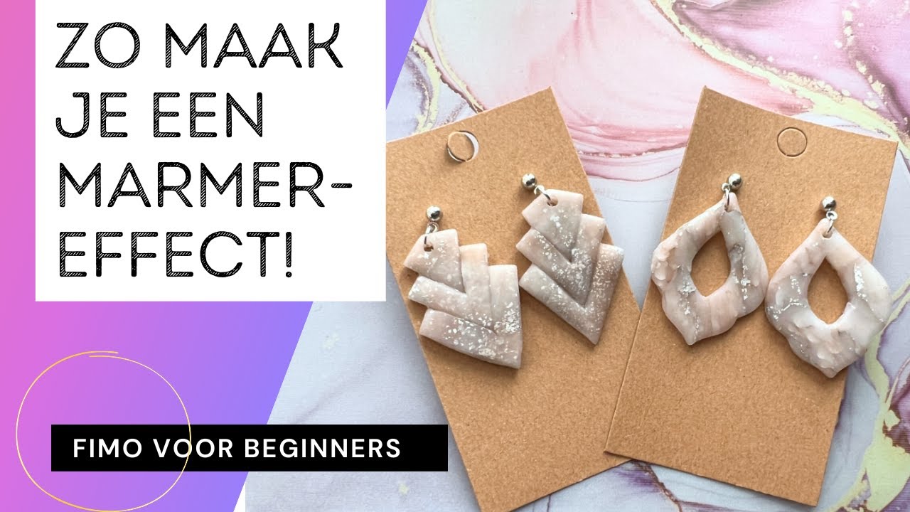 Fimo: marmer effect (Polymeerklei voor beginners)