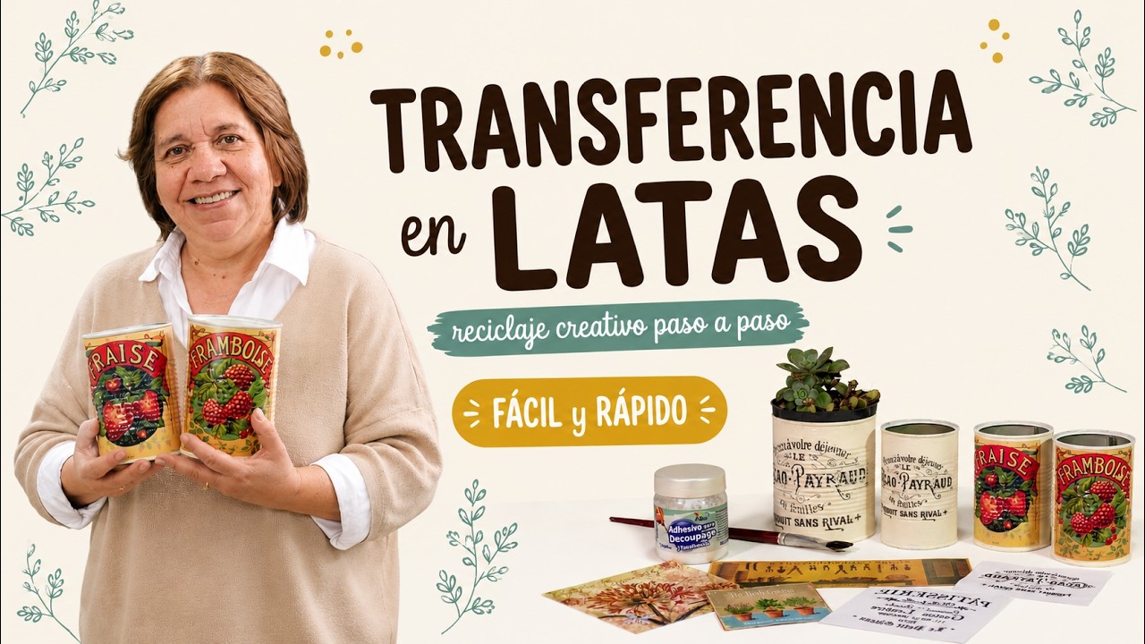 TRANSFERENCIA DE IMÁGENES en LATAS / RECICLAJE CREATIVO