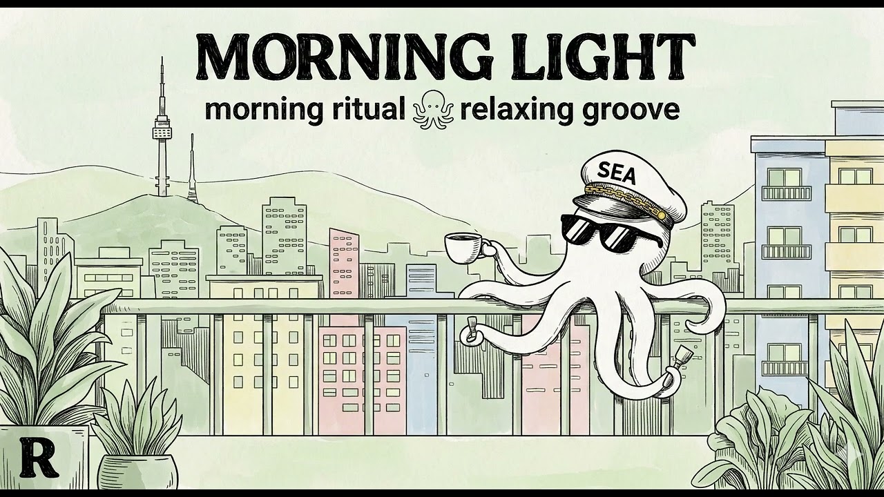 🐙 Morning Light Jazzhop | Relaxing Groove for Your Morning Ritual ☕ 晨光節奏：適合開啟高效一天的放鬆音樂